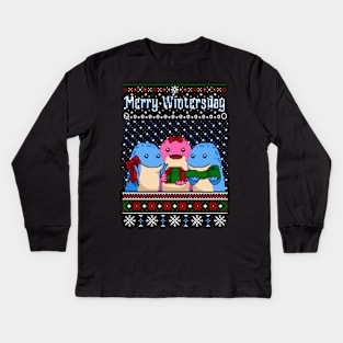 Merry Wintersday Kids Long Sleeve T-Shirt